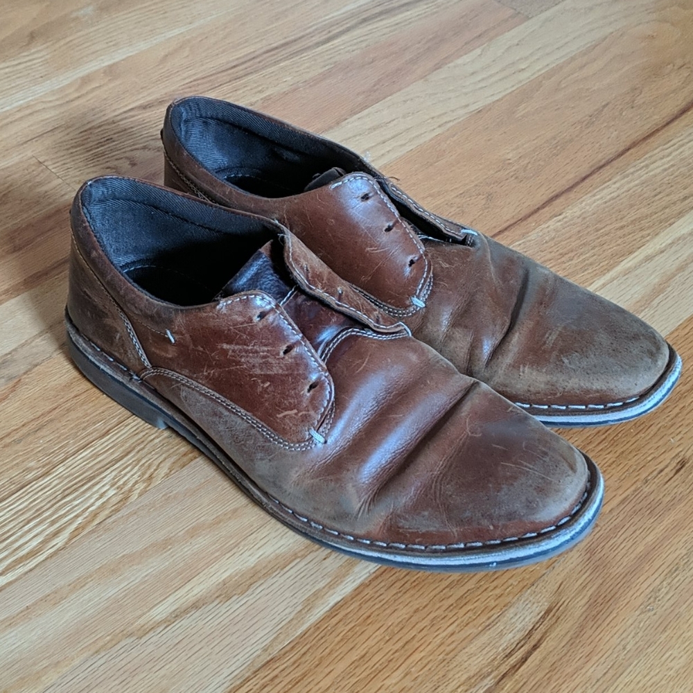 Men's brown leather Steve Madden shoes